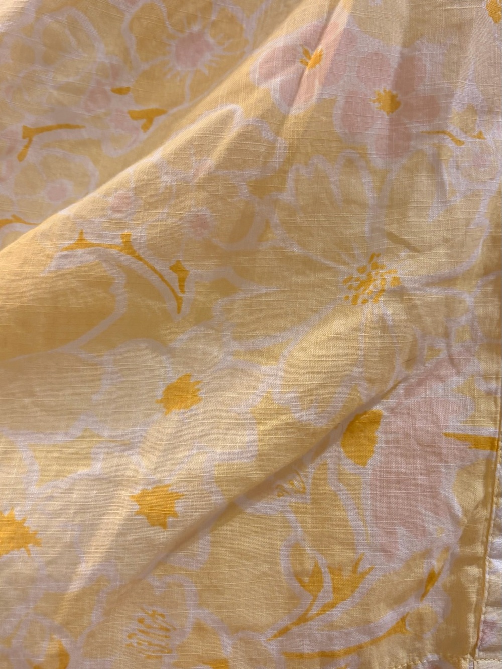 Billabong Pale Yellow & White Cotton Floral Shirt - Picture 5 of 12